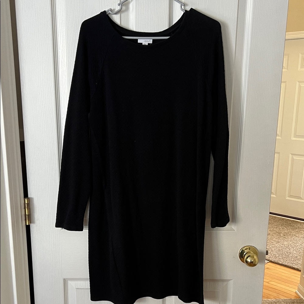 Elegant Black Long Sleeve Dress